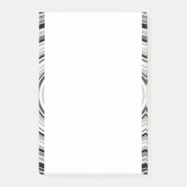 Schwarz-Weiß-Spirale Post-it Klebezettel