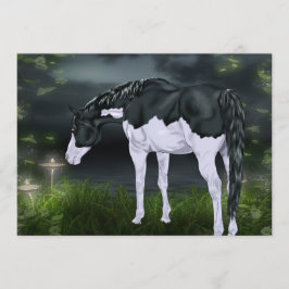 Schwarz-Weiß-Splash-Rahmen Paint Horse Print