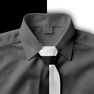 Schwarz-Weiß-Split-Farbd design Krawatte