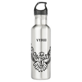 Schwarz-Weiß-Stamm-Fliegenschale Edelstahlflasche