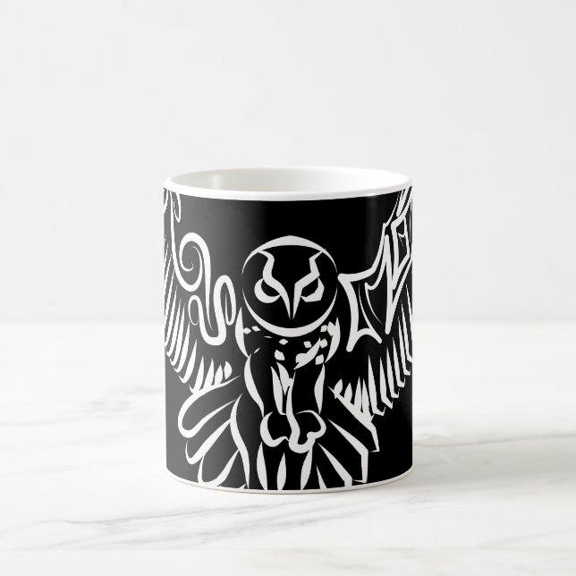 Schwarz-Weiß-Stamm-Fliegenschale Kaffeetasse (Mittel)