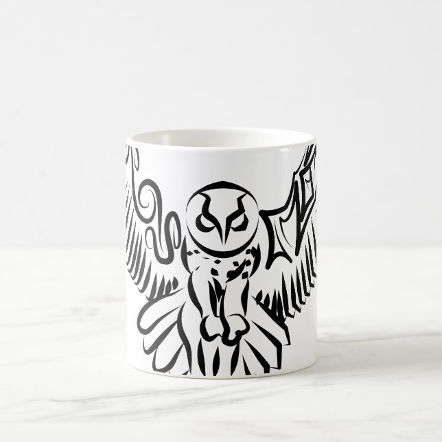 Schwarz-Weiß-Stamm-Fliegenschale Kaffeetasse (Mittel)