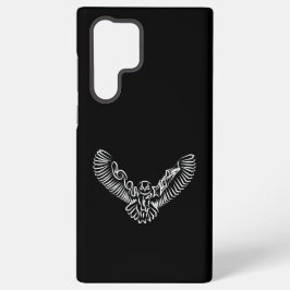 Schwarz-Weiß-Stamm-Fliegenschale Samsung Galaxy Hülle