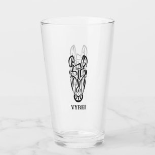 Schwarz-Weiß-Stamm Glas