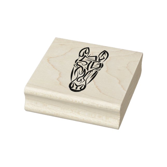 Schwarz-Weiß-Stamm Gummistempel (Stempel)