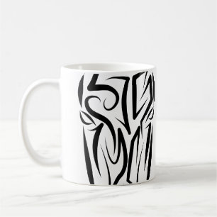 Schwarz-Weiß-Stamm Kaffeetasse