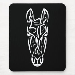 Schwarz-Weiß-Stamm Mousepad