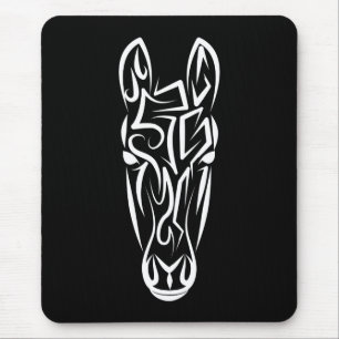 Schwarz-Weiß-Stamm Mousepad