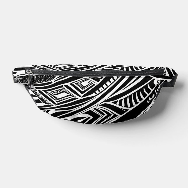 Schwarz-Weiß-Stämme Abstrakt Bauchtasche (Ablage )