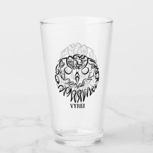 Schwarz-Weiß-Stammesauge Glas