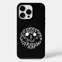 Schwarz-Weiß-Stammesauge iPhone 14 Pro Max Hülle