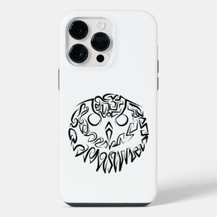 Schwarz-Weiß-Stammesauge iPhone 14 Pro Max Hülle