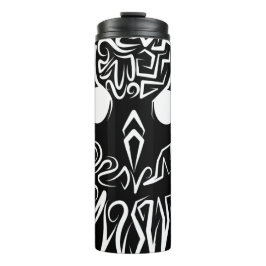 Schwarz-Weiß-Stammesauge Thermosbecher