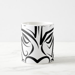 Schwarz-Weiß-Stammesdrache Kaffeetasse