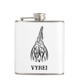 Schwarz-Weiß-Stammesliste Flachmann