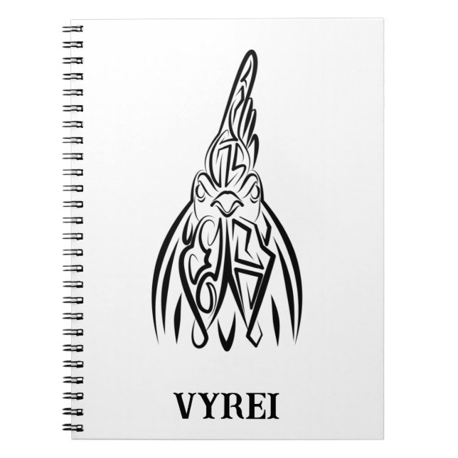 Schwarz-Weiß-Stammesliste Notizblock (Vorderseite)