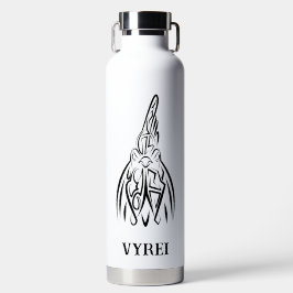 Schwarz-Weiß-Stammesliste Trinkflasche