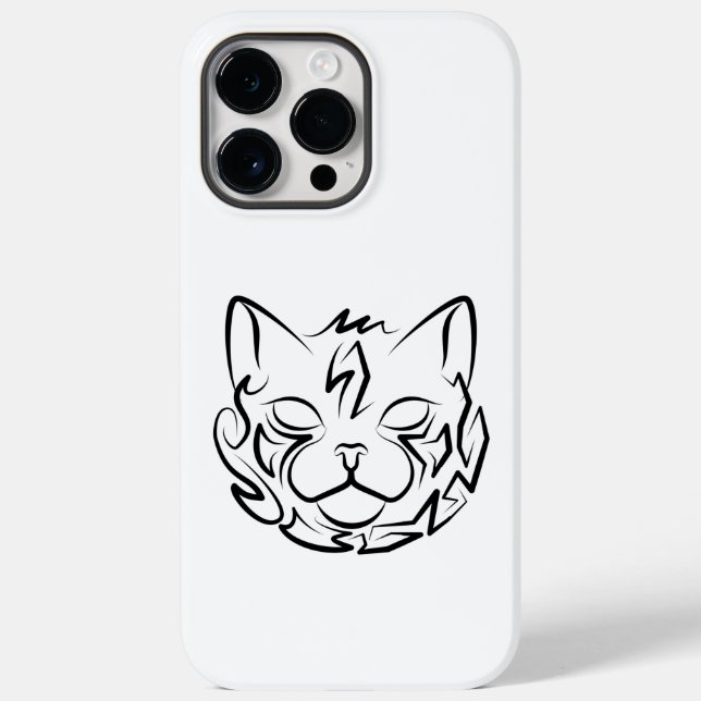 Schwarz-Weiß-Stammkatze Case-Mate iPhone 14 Pro Max Hülle (Rückseite)