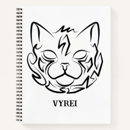 Schwarz-Weiß-Stammkatze Notizbuch