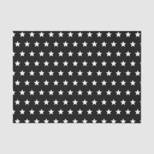 Schwarz-Weiß-Sterne Seidenpapier