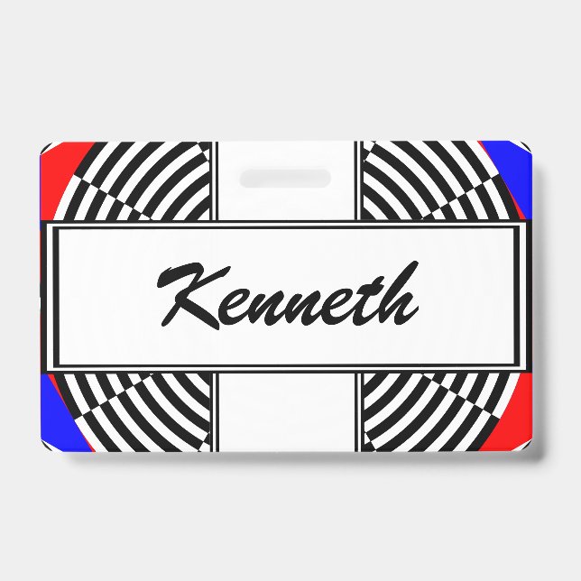 Schwarz-Weiß-Strahlung von Kenneth Yoncich Ausweis (Front)