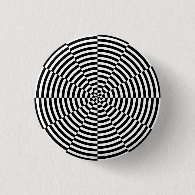 Schwarz-Weiß-Strahlung von Kenneth Yoncich Button (Vorderseite)