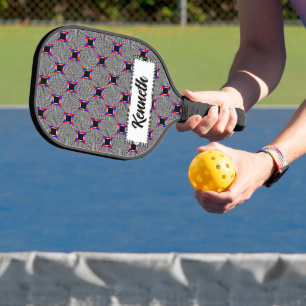 Schwarz-Weiß-Strahlung von Kenneth Yoncich Pickleball Schläger