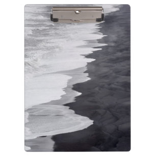 Schwarz-weiß-Strandszene Klemmbrett