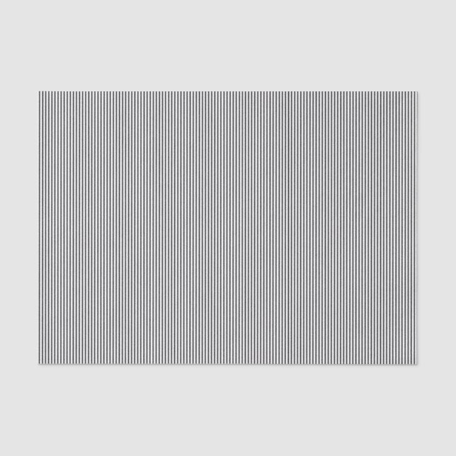 Schwarz-Weiß-Streifen-12-GEWEBE-WRAPPING-PAPIER Seidenpapier (Vorderseite)