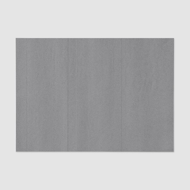 Schwarz-Weiß-Streifen-15-GEWEBE-WRAPPING-PAPIER Seidenpapier (Vorderseite)