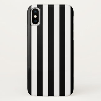 Schwarz-Weiß-Streifen iPhone XS Hülle