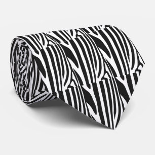 Schwarz-Weiß-Streifen des Zebras Krawatte