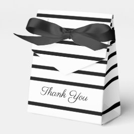 Schwarz-Weiß-Streifen-Gastgeschenk Hochzeit Geschenkschachtel