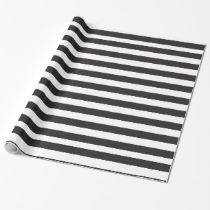 Schwarz-Weiß-Streifen Geschenkpapier