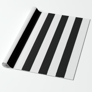 Schwarz-Weiß-Streifen Geschenkpapier