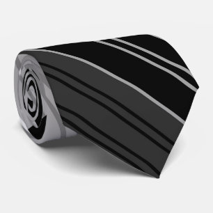 Schwarz-Weiß-Streifen Krawatte