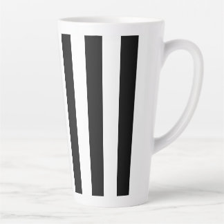 Schwarz-Weiß-Streifen Milchtasse