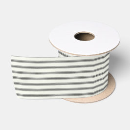 Schwarz/Weiß Streifen Minimalistisch Vintag elegan Satinband