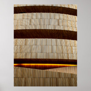 Schwarz-Weiß-Streifen Poster