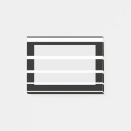 Schwarz-Weiß-Streifen Postit-Notizen Post-it Klebezettel