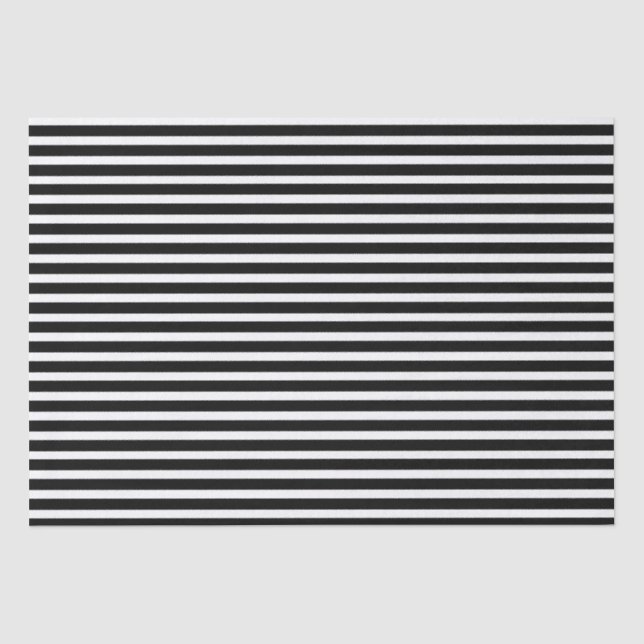Schwarz-Weiß-Streifen Seidenpapier (Vorderseite)