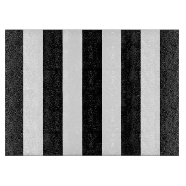 Schwarz-Weiß-Streifen, Streifenmuster, Linien Schneidebrett (Vorderseite)