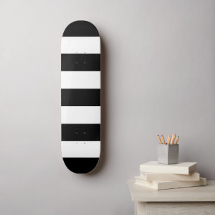 Schwarz-Weiß-Streifen, Streifenmuster, Linien Skateboard