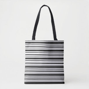 Schwarz-Weiß-Streifen Tasche