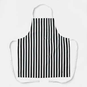 Schwarz-weiß Stripes Koch Baker Caterer Schürze