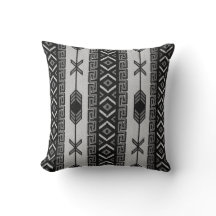 Schwarz-Weiß-Südwesttribal-Azteken-Muster