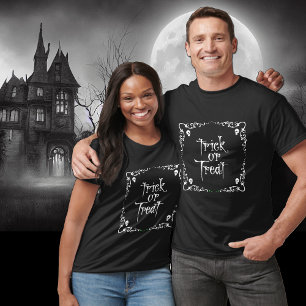 Schwarz-Weiß-Süßes-oder-Saures T-Shirt