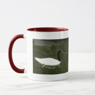 Schwarz-Weiß-Swan Tasse