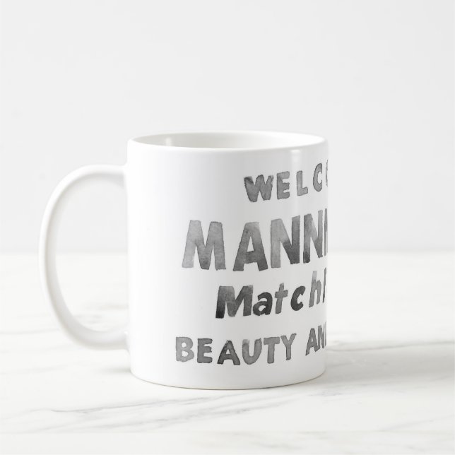 Schwarz-Weiß-Tasse Kaffeetasse (Links)