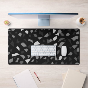 Schwarz-Weiß-Terrazzo-Schreibtisch Mat Schreibtischunterlage